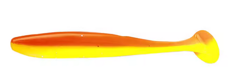 orange yellow soft plastic lure (3 pack)